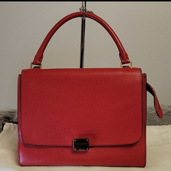 Celine Trapeze red leather 2.way - Picture 8 of 17